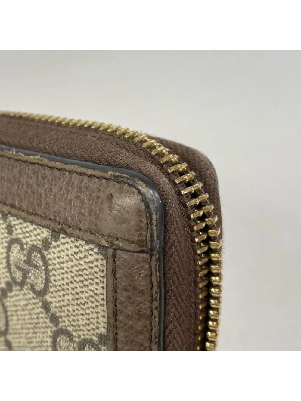 Gucci Wallet Ophidia Brown Gold